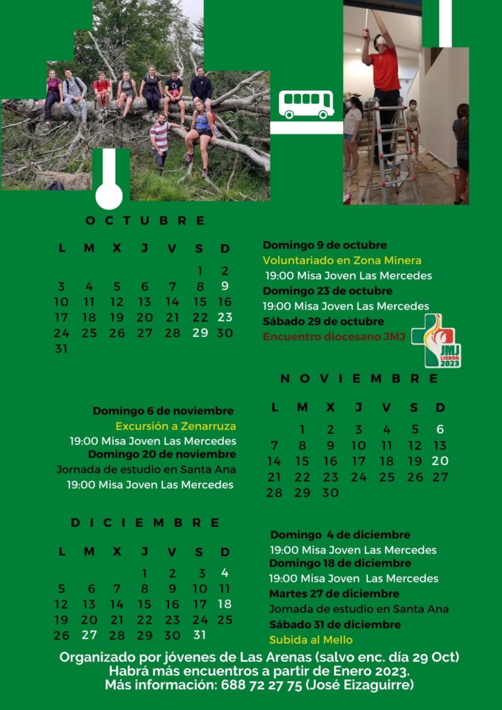 Calendario actividades 