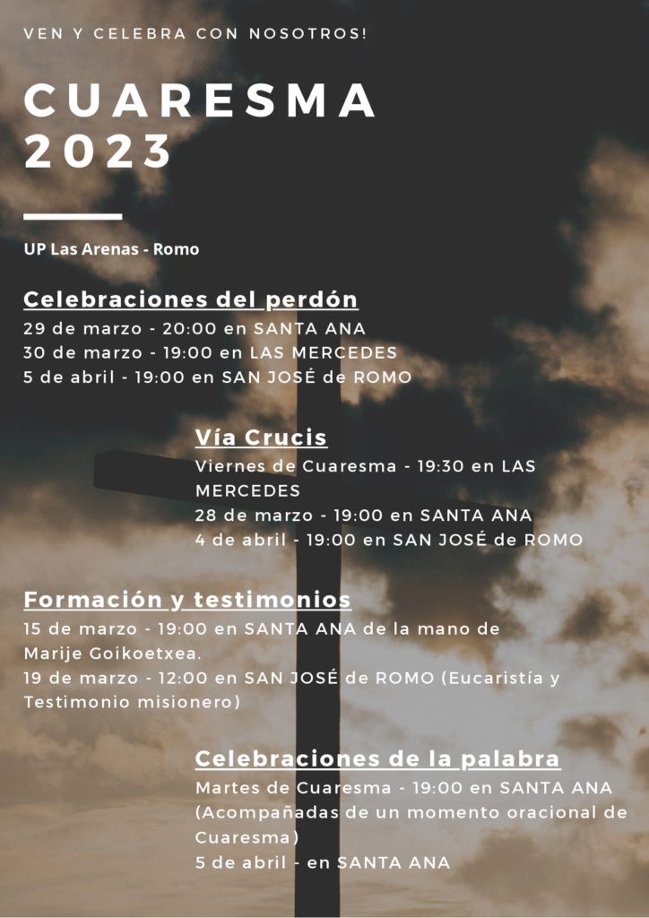 UNIDAD PASTORAL LAS ARENAS- ROMO CUARESMA 2023