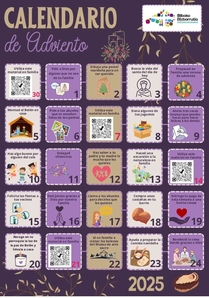 Un calendario de Adviento para toda la familia